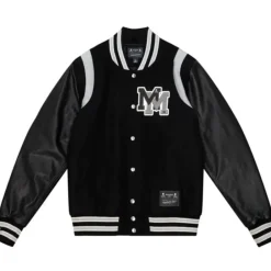 Men Mitchell & Ness Jackets & Outerwear-M&N X Mastermind Varsity Jacket
