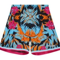 Men Mitchell & Ness Shorts-M&N X Mclaren Miami Grand Prix Sublimated Mesh Shorts