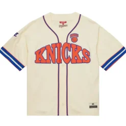 Woman Mitchell & Ness T-Shirts & Tops-M&N X Melody Ehsani Baseball Jersey New York Knicks
