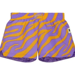 Woman Mitchell & Ness Shorts-M&N X Melody Ehsani Puffer Short Los Angeles Lakers