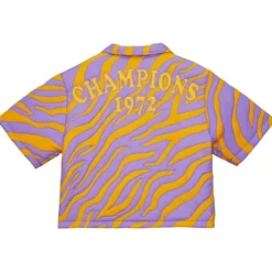 Woman Mitchell & Ness T-Shirts & Tops-M&N X Melody Ehsani Puffer Shirt Los Angeles Lakers