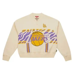 Woman Mitchell & Ness Hoodies & Sweatshirts-M&N X Melody Ehsani Raglan Pullover Los Angeles Lakers