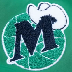 Woman Mitchell & Ness Jackets & Outerwear-M&N X Melody Ehsani Satin Jacket Dallas Mavericks