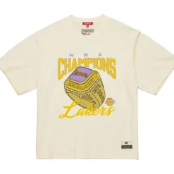 Woman Mitchell & Ness T-Shirts & Tops-M&N X Melody Ehsani Ss Tee Los Angeles Lakers