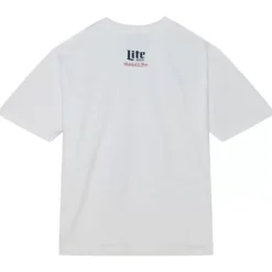 Men Mitchell & Ness T-Shirts & Tops-M&N X Miller Lite Stacked Athletic Club Tee