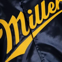 Men Mitchell & Ness Jackets & Outerwear-M&N X Miller Satin Jacket Collab