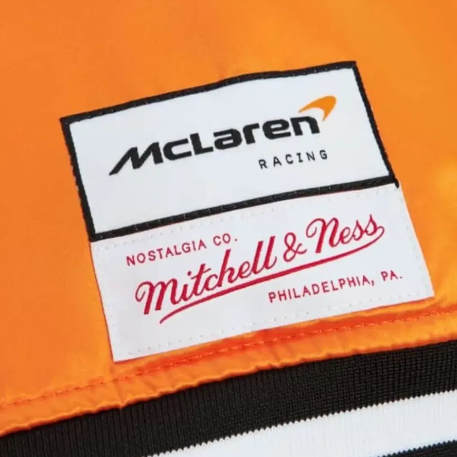 Men Mitchell & Ness Jackets & Outerwear-M&N X Monaco Triple Crown Satin Jacket