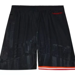 Men Mitchell & Ness Shorts-M&N X Nicky Jam Swingman Shorts Miami Heat