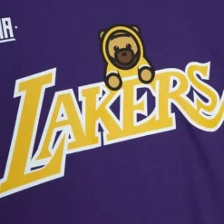 Men Mitchell & Ness T-Shirts & Tops-M&N X Ozuna Los Angeles Lakers Shirt