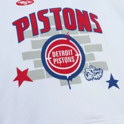 Men Mitchell & Ness Hoodies & Sweatshirts-M&N X Tats Cru Brick Hoodie Detroit Pistons