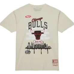Men Mitchell & Ness T-Shirts & Tops-M&N X Tats Cru City Tee Chicago Bulls