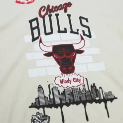 Men Mitchell & Ness T-Shirts & Tops-M&N X Tats Cru City Tee Chicago Bulls