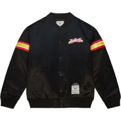 Men Mitchell & Ness Jackets & Outerwear-M&N X The Hundreds Satin Jacket