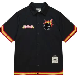 Men Mitchell & Ness T-Shirts & Tops-M&N X The Hundreds Shooting Shirt