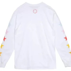 Men Mitchell & Ness T-Shirts & Tops-M&N X Uninterrupted Longsleeve New Jersey Nets