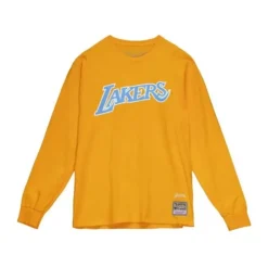 Men Mitchell & Ness T-Shirts & Tops-M&N X Uninterrupted Ls Tee Los Angeles Lakers