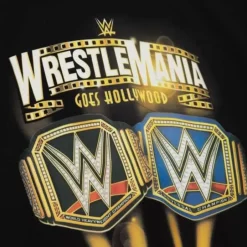 Men Mitchell & Ness Hoodies & Sweatshirts-M&N X Wrestlemania 39 Hoodie