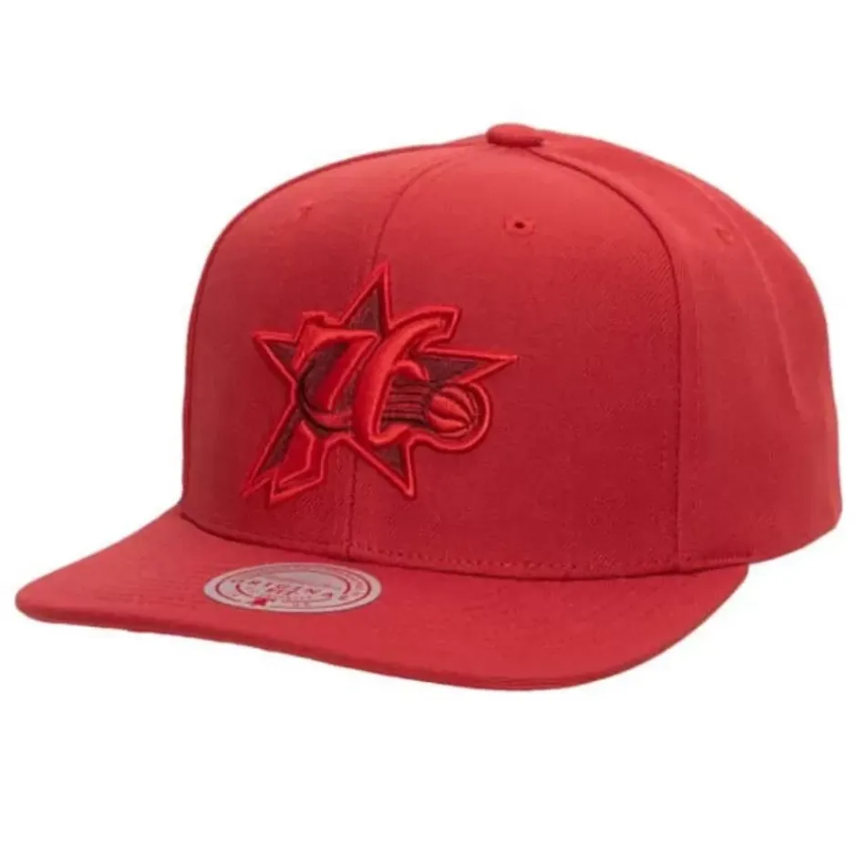 Mitchell & Ness Snapback-Monochromatic Snapback Hwc Philadelphia 76Ers