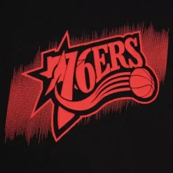 Men Mitchell & Ness T-Shirts & Tops-Monochrome Ss Tee Philadelphia 76Ers