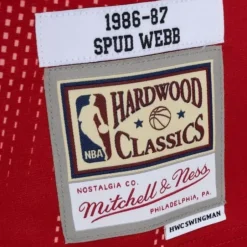 Mitchell & Ness Nba Swingman-Monochrome Swingman Spud Webb Atlanta Hawks 1986-87 Jersey