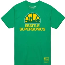 Men Mitchell & Ness T-Shirts & Tops-Mvp 2 Tee Seattle Supersonics