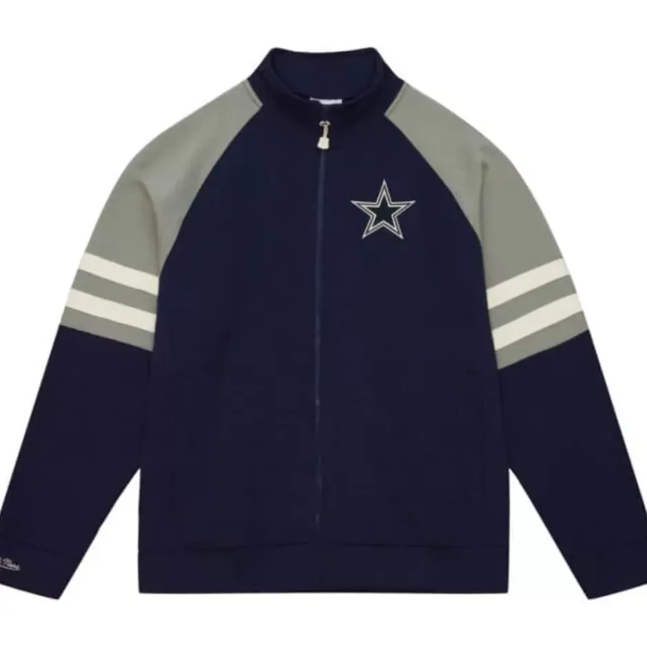 Men Mitchell & Ness Jackets & Outerwear-Mvp 2.0 Track Jacket Dallas Cowboys