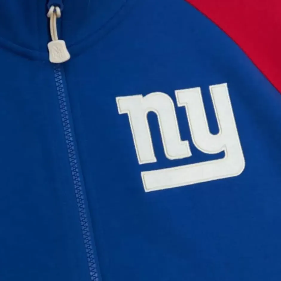 Men Mitchell & Ness Jackets & Outerwear-Mvp 2.0 Track Jacket New York Giants