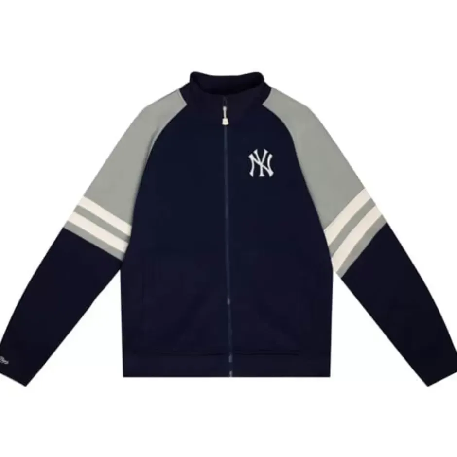 Men Mitchell & Ness Jackets & Outerwear-Mvp 2.0 Track Jacket New York Yankees