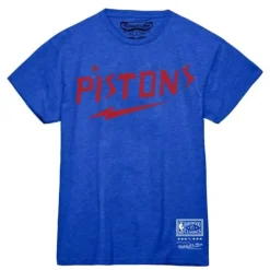 Men Mitchell & Ness T-Shirts & Tops-Mvp Tee Detroit Pistons
