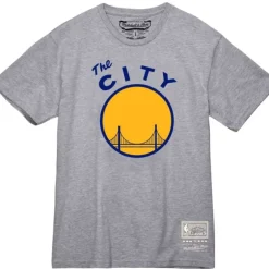 Men Mitchell & Ness T-Shirts & Tops-Mvp Tee Golden State Warriors