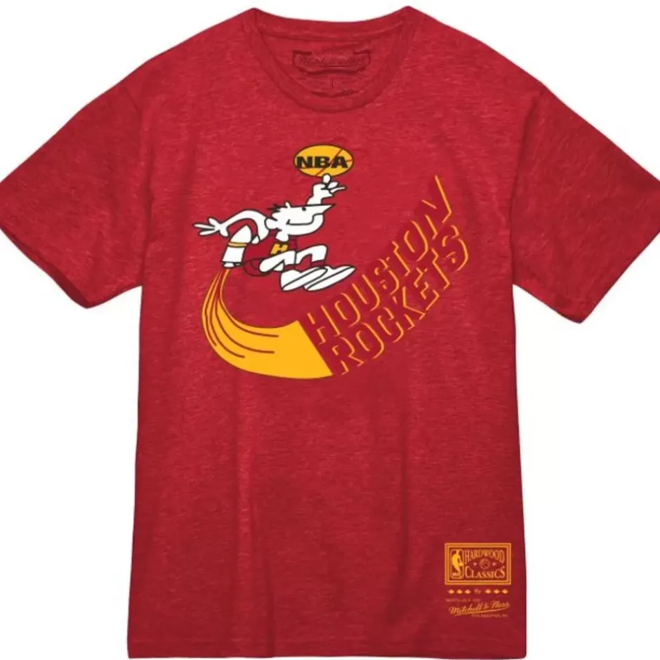 Men Mitchell & Ness T-Shirts & Tops-Mvp Tee Houston Rockets