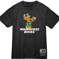 Men Mitchell & Ness T-Shirts & Tops-Mvp Tee Milwaukee Bucks