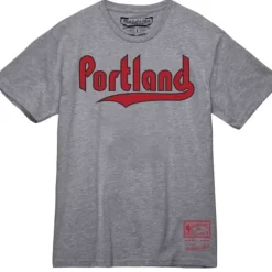 Men Mitchell & Ness T-Shirts & Tops-Mvp Tee Portland Trail Blazers