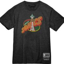 Men Mitchell & Ness T-Shirts & Tops-Mvp Tee Seattle Supersonics
