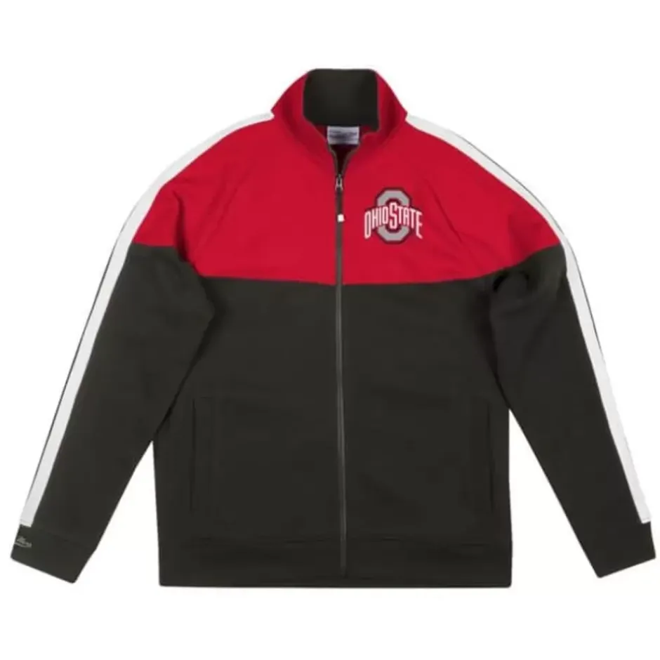 Men Mitchell & Ness Jackets & Outerwear-Mvp Track Jacket Ohio State