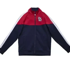 Men Mitchell & Ness Jackets & Outerwear-Mvp Track Jacket St. Louis Cardinals