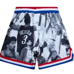 Men Mitchell & Ness Shorts-My Towns Lapstone Fashion Shorts Philadelphia 76Ers