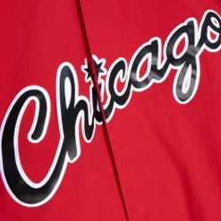 Men Mitchell & Ness Jackets & Outerwear-My Towns Leaders Warm Up Jacket Chicago Bulls