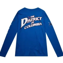 Men Mitchell & Ness T-Shirts & Tops-My Towns Major Ls Tee Washington Wizards