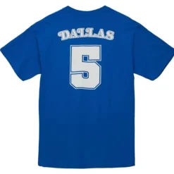 Men Mitchell & Ness T-Shirts & Tops-My Towns Politics Type Ss Tee Dallas Mavericks