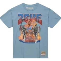 Men Mitchell & Ness T-Shirts & Tops-My Towns Two|18 Graphic Ss Tee Detroit Pistons