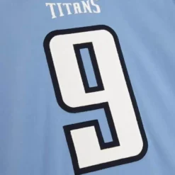 Men Mitchell & Ness T-Shirts & Tops-Name & Number Long Sleeve Tee Tennessee Titans 1999 Steve Mcnair