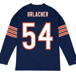 Men Mitchell & Ness T-Shirts & Tops-Name & Number Longsleeve Chicago Bears Brian Urlacher
