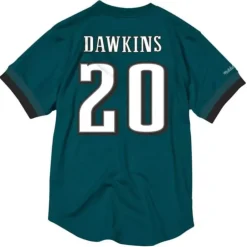 Men Mitchell & Ness T-Shirts & Tops-Name & Number Mesh Crew Neck Philadelphia Eagles Brian Dawkins