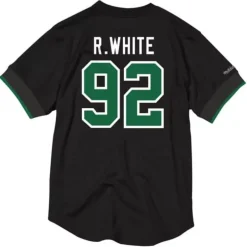 Men Mitchell & Ness T-Shirts & Tops-Name & Number Mesh Crew Neck Philadelphia Eagles Reggie White