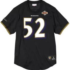 Men Mitchell & Ness T-Shirts & Tops-Name & Number Mesh Top Baltimore Ravens 2000 Ray Lewis