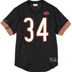 Men Mitchell & Ness T-Shirts & Tops-Name & Number Mesh Top Chicago Bears 1983 Walter Payton