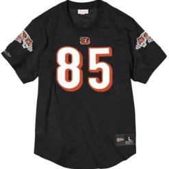 Men Mitchell & Ness T-Shirts & Tops-Name & Number Mesh Top Cincinnati Bengals 2008 Chad Ochocinco