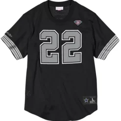 Men Mitchell & Ness T-Shirts & Tops-Name & Number Mesh Top Dallas Cowboys 1994 Emmitt Smith