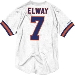 Men Mitchell & Ness T-Shirts & Tops-Name & Number Mesh Top Denver Broncos 1994 John Elway